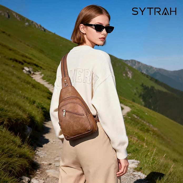 Anti Theft Sling Bag for Women, RFID Crossbody Purses Convertible Sling Backpack, Cross Body Purse Chest Bag