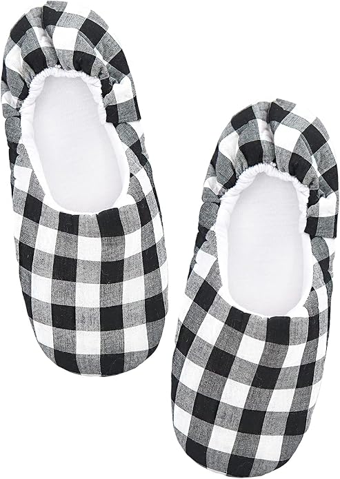 Panda Bros Women's Ballerina House Slippers,Anti-Skid Comfy Warm Ballet Style Slippers