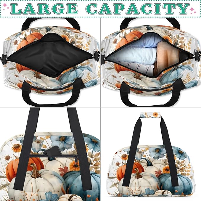 Vegetables Pumpkin Kids-Duffel-Bags Gymnastics Dance Bag Carry-On Overnight Travel Gym Lightweight Dance Sports Bags For Girls Boys Kids，