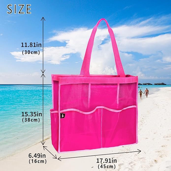 WFK outdoor beach bag, lightweight and simple, easy to carry, suitable for beach and vacation essentials
