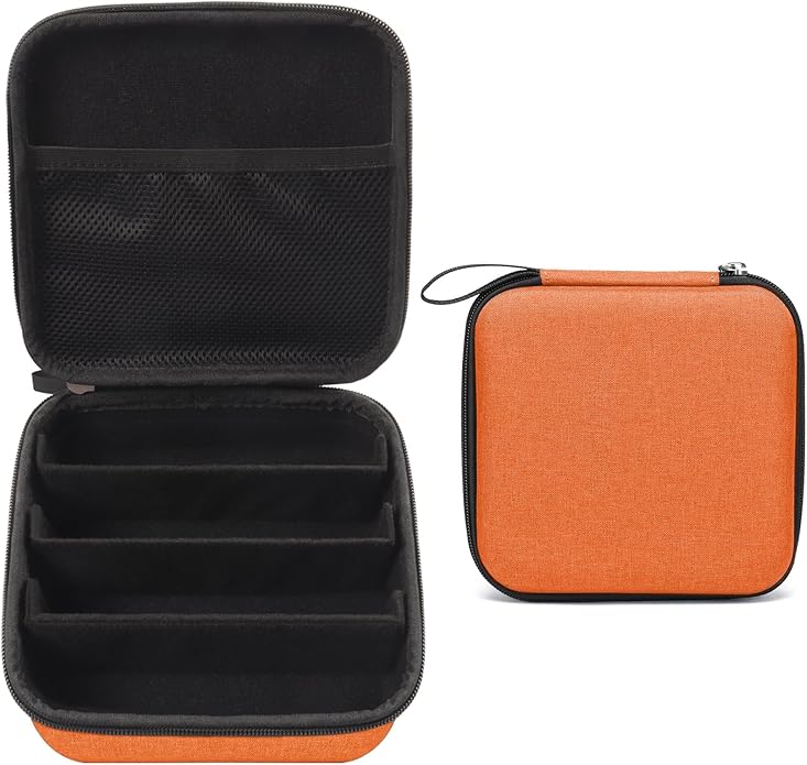 Bukere Travel Sunglasses Organizer Case Adjustable Slot For Multiple Eyeglasses Hard-shell Portable Storage Box for Men Women