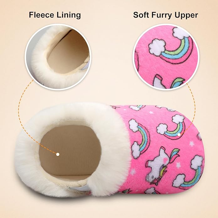 Centipede Demon Toddler Slippers for Boys Girls Slip on Kids Baby Toddlers House Shoes Lightweight Barefoot Furry Sock Shoes Indoor Outdoor Warm Walking Shoes