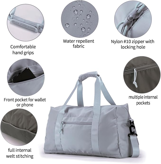 Travel Duffle Bag,Sport Gym Bag for Men And Women with Wet Pocket,Weekender Bag Carry On Tote Bags for Airplane