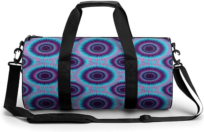 Travel Duffle Bag Color Tie Dye Carry On Weekender Bags Workout Lightweight Duffel Bags for Men and Women