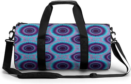 Travel Duffle Bag Color Tie Dye Carry On Weekender Bags Workout Lightweight Duffel Bags for Men and Women