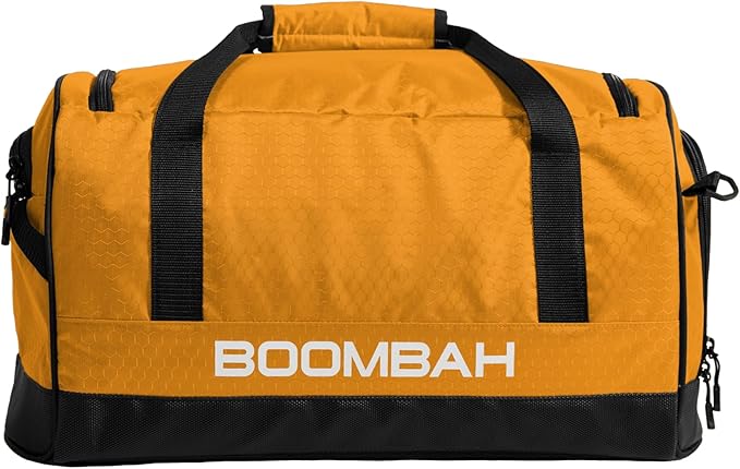 Boombah Sport Duffle Bag - All-purpose Athletic Duffle for Sports, Gym & Travel - Gold