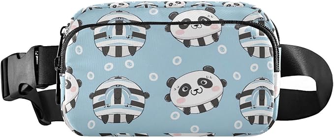 Kawaii Panda Fanny Pack for Women Men Water Resistant Fashion Waist Packs with Adjustable Strap Belt Bag for Travel Workout Jogging Hiking 21219091