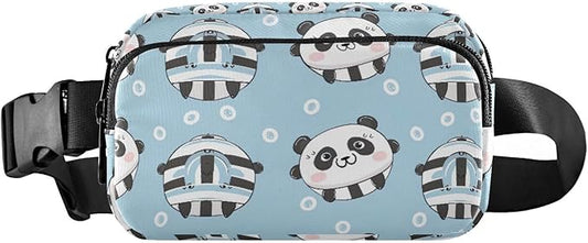Kawaii Panda Fanny Pack for Women Men Water Resistant Fashion Waist Packs with Adjustable Strap Belt Bag for Travel Workout Jogging Hiking 21219091