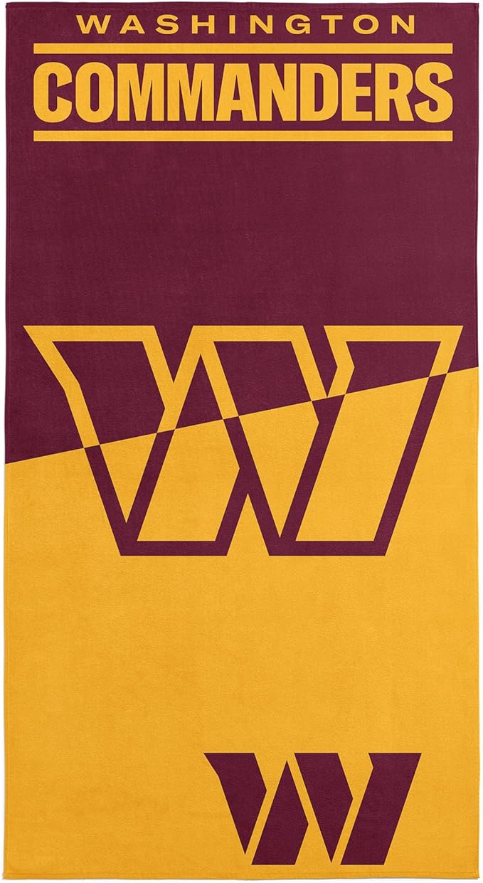 Northwest NFL Oversized Microfiber Beach Towel, 60 x 70 Inches – Quick Dry, Sand Resistant, Lightweight, Highly Absorbent, Shibori Design