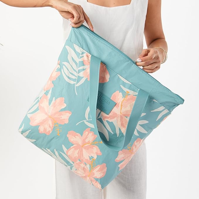 ALOHA Collection Day Tripper Tote | Lightweight, Packable, and Splash-Proof Beach Tote Bag | Easy to Clean
