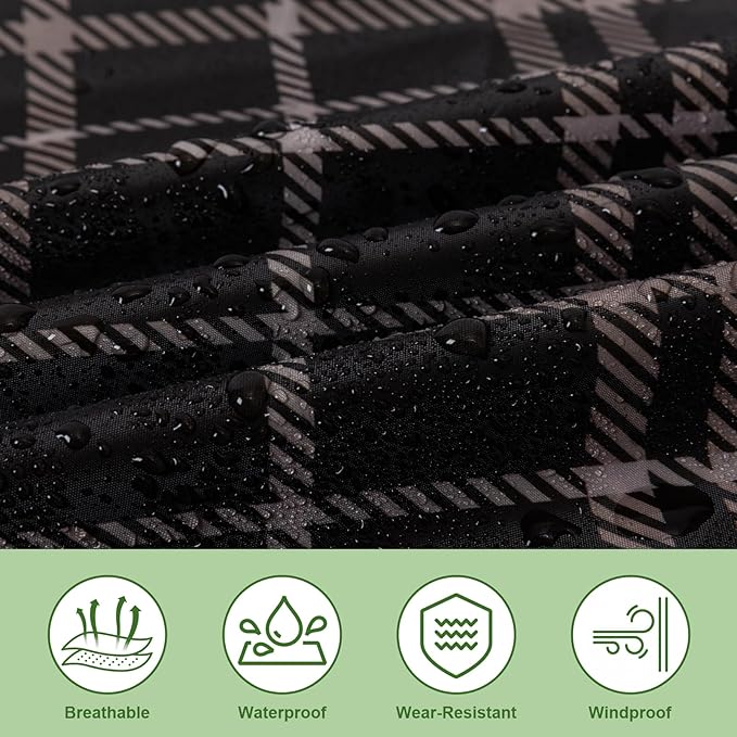 Hooded Rain Poncho for Adults - Waterproof Rain Coat and Lightweight Jacket 3-in-1 Multi-Function with Pockets