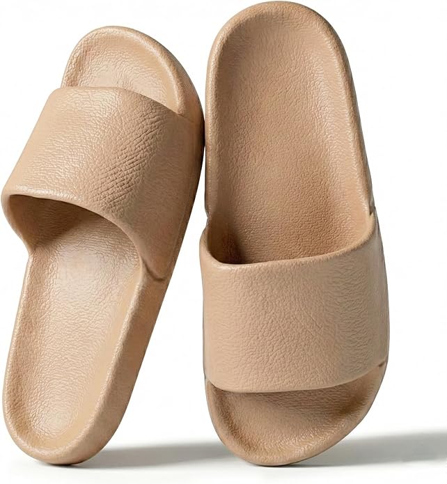 Shower Shoes for Women & Men - Non-Slip House Slippers - Cloud Comfort Slides - Quick-Dry, Arch Support - Perfect for Bathroom, Beach, Pool, Travel