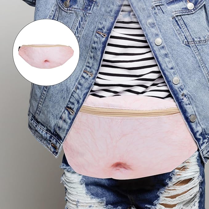 Unisex Anti-Theft Waist Bag Belly Fanny Pack 3D Printed Secure Travel Money Pocket Casual Waist Pack Holder 18.89X7.08X0.78In