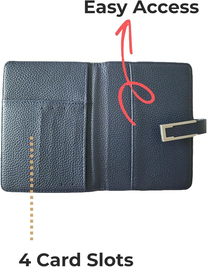 Moroa market Passport Holder for Travel – RFID Blocking Wallet, Slim Travel Essentials Organizer with Magnetic Strap, Boarding Pass Pocket & Easy-Access Slots, Cruise Accessories Gift for Men & Women