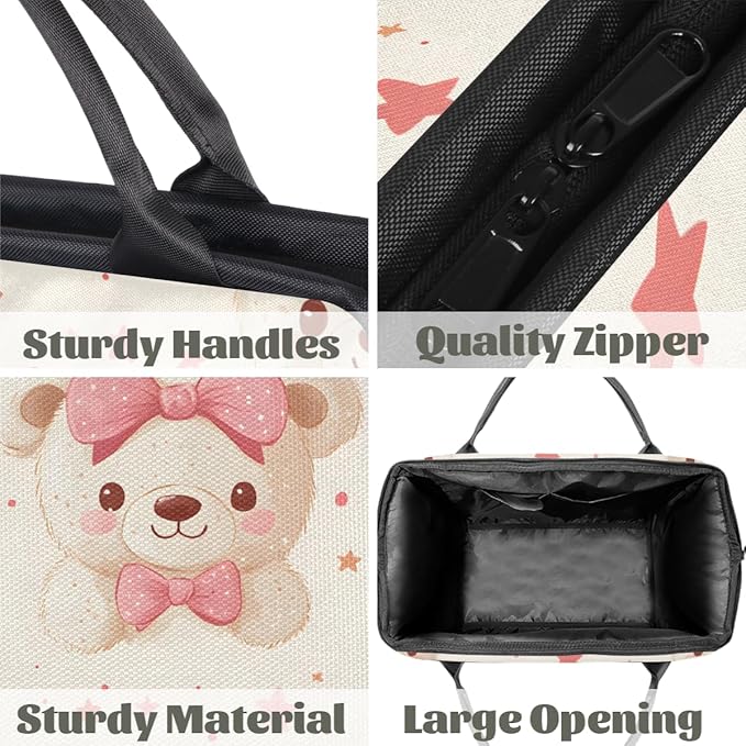 Teddy Bear Overnight Weekender Bag for Women Men Travel Duffel Bags Waterproof Luggage Carry on Sports Yoga Gym Bag