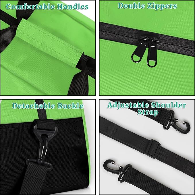 Custom Name Gym Duffel for Kids,Personalized Sports Bag Lightweight Gym Bags for Boys & Girls,Fitness Travel Weekender for Travel, and Workout Grass Green
