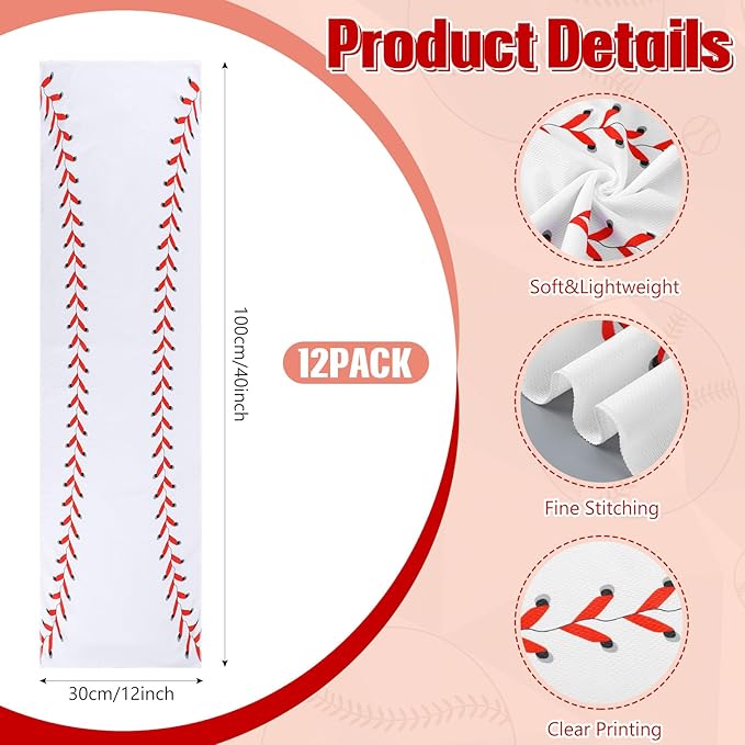 24 Pcs Sport Party Favors Include 12 Pcs 20 oz Plastic Soccer Football Basketball Water Bottles Bulk 12 Pcs 40"x12" Softball Baseball Cooling Towels for Soccer Sport Team Gift