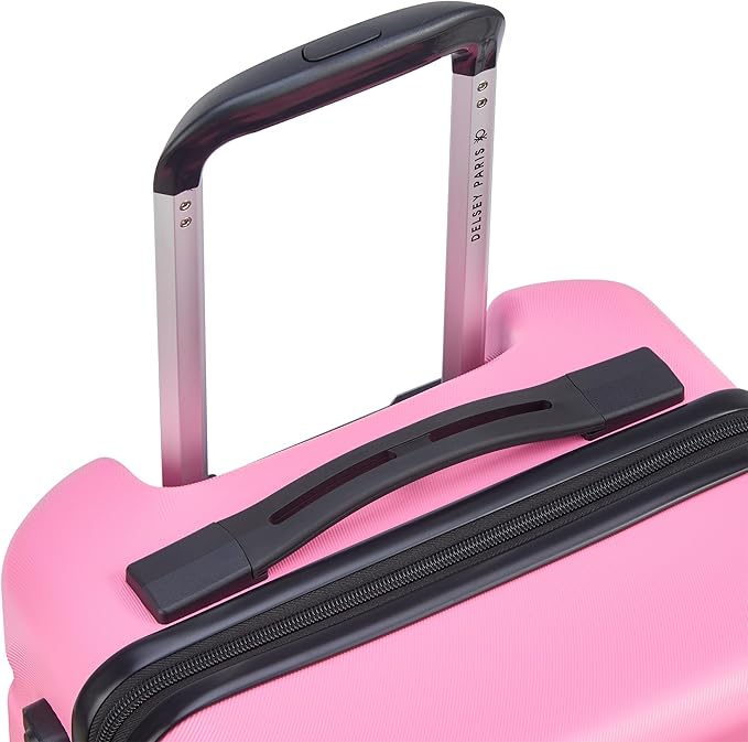 United Colors of Benetton Now! Hardside Luggage with Spinner Wheels, Light Pink, Carry-On 19 Inch