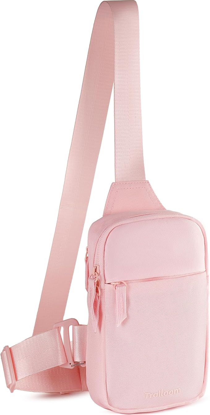 Mini Sling Bag Crossbody Fanny Pack Men & Women - Switchable Strap, RFID Blocking, Water-Repellent, Hidden Pocket