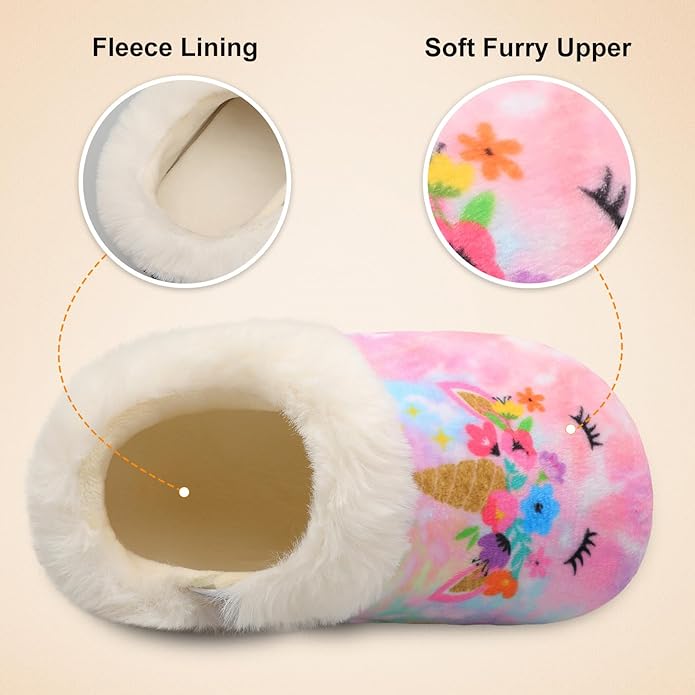 Centipede Demon Toddler Slippers for Boys Girls Slip on Kids Baby Toddlers House Shoes Lightweight Barefoot Furry Sock Shoes Indoor Outdoor Warm Walking Shoes