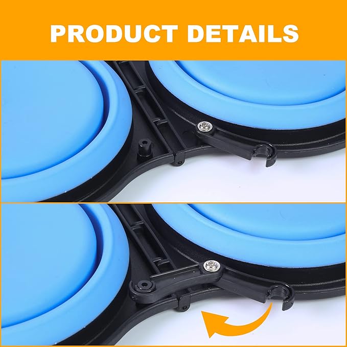 Collapsible Dog Bowls, Portable Travel Pet Feeder Bowl, 2 in 1 Expandable Silicone Pet Food & Water Double Bowl, Cat Feeder Dish with Carabiner for Walking, Traveling, Hiking, Camping
