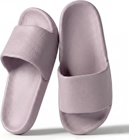 Shower Shoes for Women & Men - Non-Slip House Slippers - Cloud Comfort Slides - Quick-Dry, Arch Support - Perfect for Bathroom, Beach, Pool, Travel
