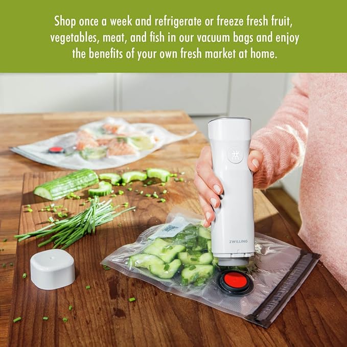 ZWILLING Fresh & Save 3-pc Vacuum Sealer Bags, Sous Vide Bags, Meal Prep - Large (Set of 3)