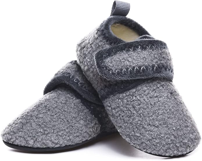 ditont Toddler Slippers Non-Slip Lightweight Comfortable Kids Indoor Grip House Home Shoes for Boys Girl