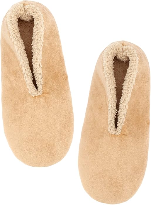 Panda Bros Slipper Socks for Women Grippers, Fuzzy Cozy Fleece Slipper Socks, Soft, Warm House Slippers
