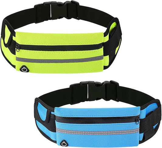 Anti-Theft Invisible Waist Bag, Anti-Theft Money Belt Multifunctional Outdoor Sports Waist Bag with Water Bottle Strap (2Pc-A)