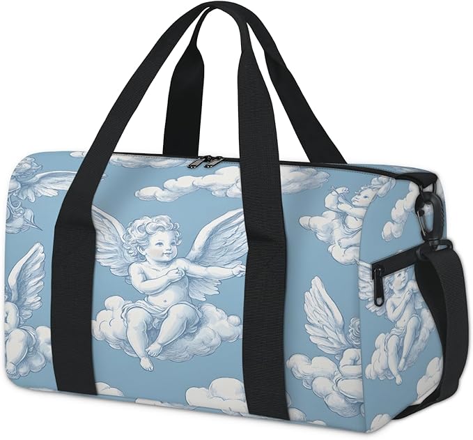 Cloud Design Travel Duffle Bag for Women Men, Overnight Weekender Bag, Carry on Tote for Sport Gym