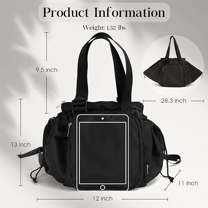 Everyday Bag Tote for Women, Spacious Diaper Bag with 16 Pockets, Durable Travel Bag, Sleek Work Shoulder Bag | 16 Pockets Org, Lay-Flat Design, 3-in-1 Versatility, Work & Travel Tote, Water-Resistant, Lightweight