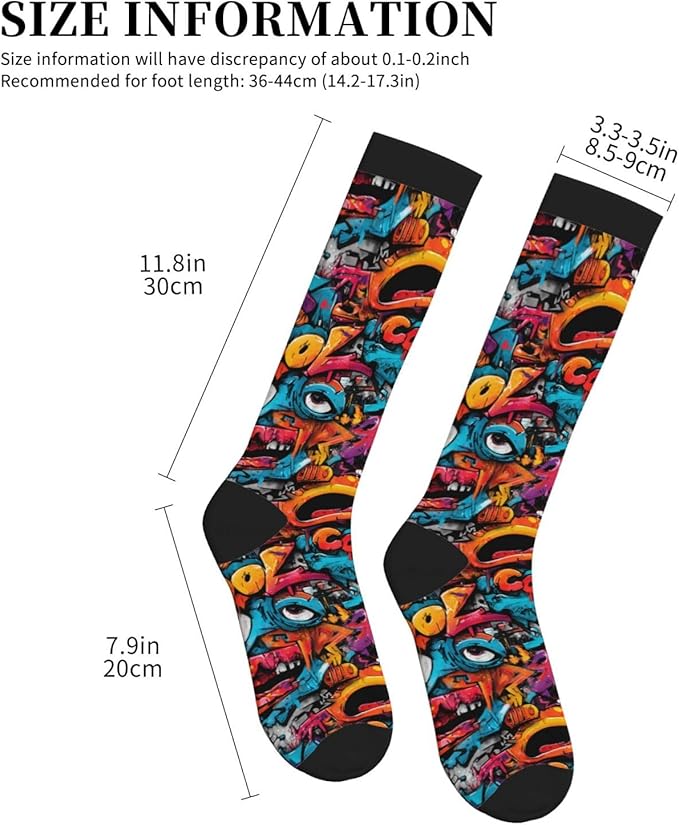 Compression Socks Knee High Circulation Support Socks For Women Men Athletic Running Work Hiking Cycling Travel