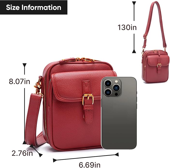 1060 Crossbody Bags for Women Anti-Theft Vegan Purse with Card Slots, Travel Shoulder Bag, Waterproof Crossbody Purse