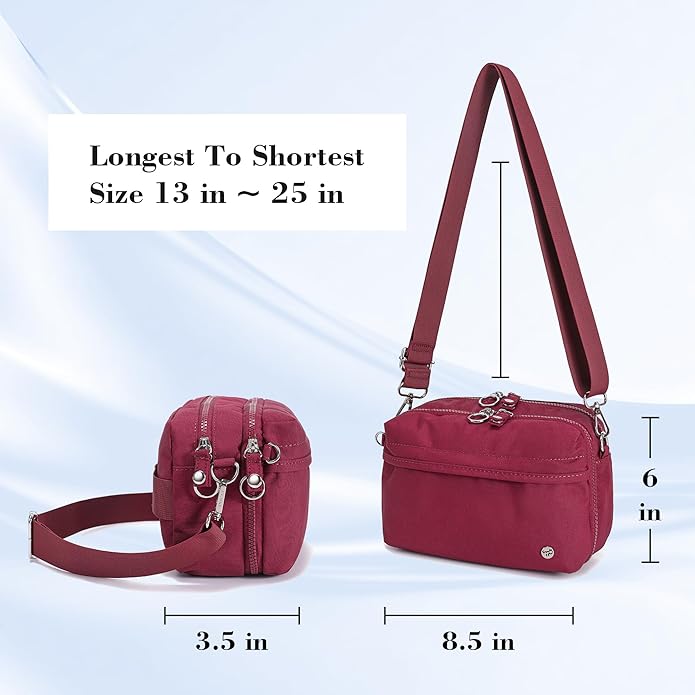 NEICOA Anti Theft Crossbody Bags for Women Nylon Small Travel Purse RFID Sling Shoulder Bag for Vacation Essentials