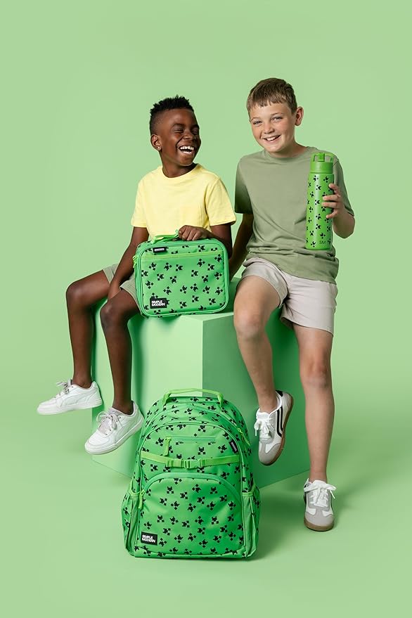 Simple Modern Medium Minecraft Toddler Backpack for School Girls and Boys | Kindergarten Elementary Kids Backpack | Fletcher Collection | Kids - 15" tall | Minecraft Creeper