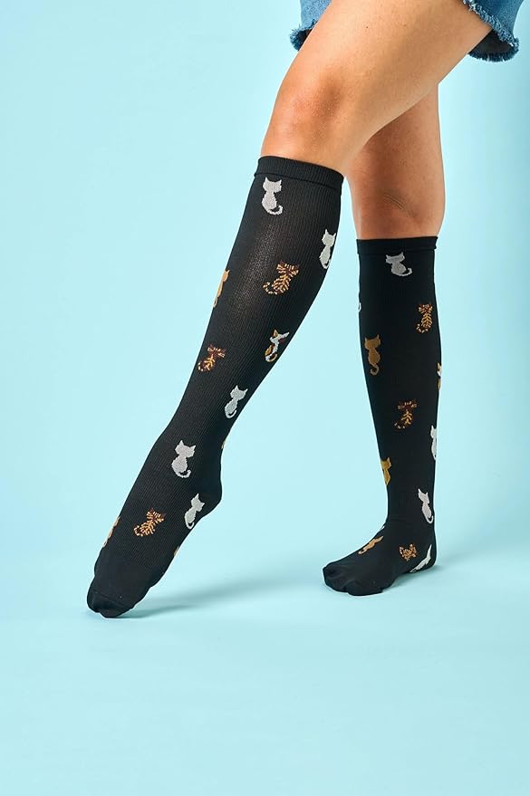 Nurse Mates Women's Calf Socks | 12-14 mmHg Compression | Superior Support & Comfort | 1 Pair