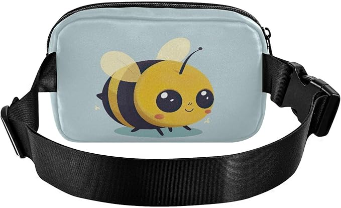 Kawaii Bee Fanny Pack for Women Men Water Resistant Fashion Waist Packs with Adjustable Strap Belt Bag for Travel Workout Jogging Hiking 21219273