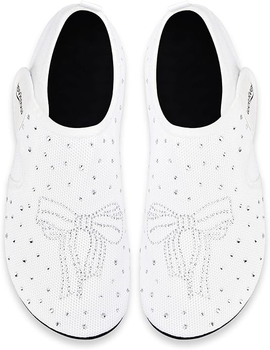 WateLves Water Shoes for Women Men Swim Beach Aqua Socks House Slippers Quick Dry Barefoot Travel Shoes with Adjustable Magic Tape for Pool Diving Boating Yoga