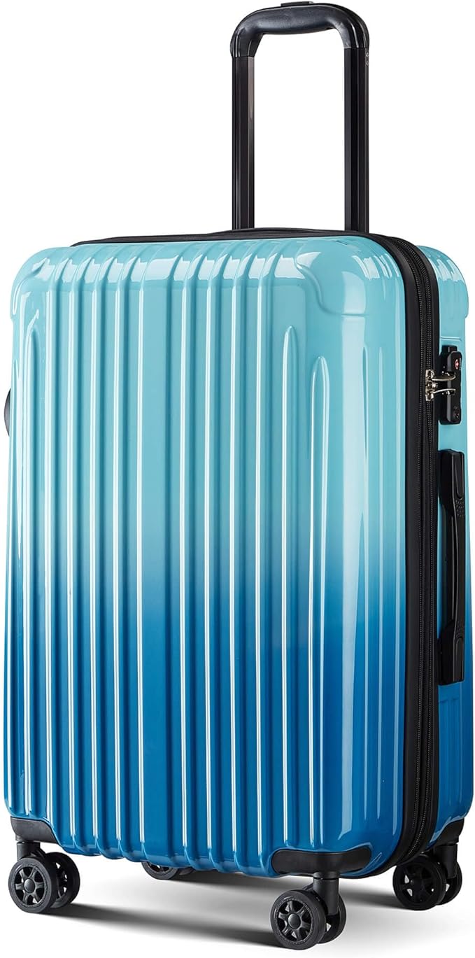 27 inch Luggage - Airline Approved Suitcases with Spinner Wheels, Built-In TSA Lock，Hard Shell Expandable Suitcases