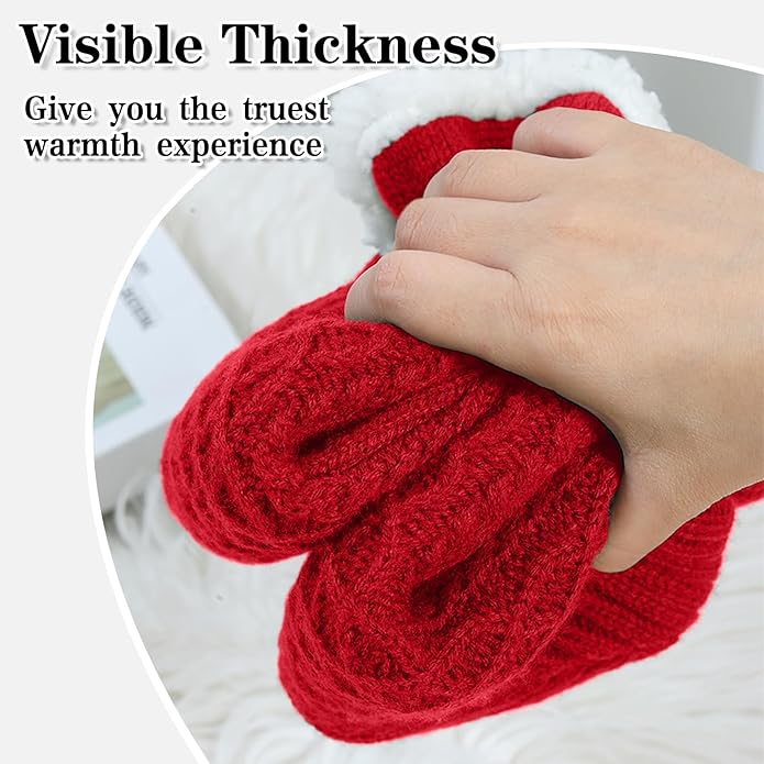 Warm Slipper Socks for Women Indoor Soft Cozy House Sock Shoes Non-Slip Knitted Socks Fuzzy Thermal House Slippers