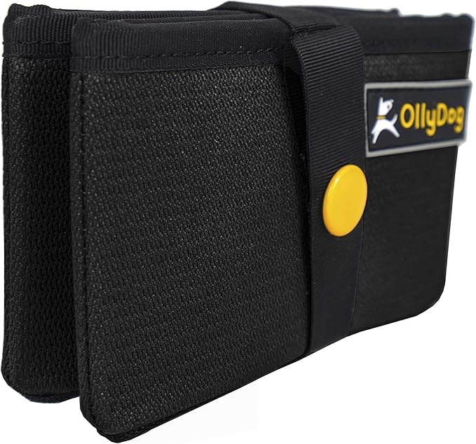 OllyDog Crumple Travel Food Bowl, Water-Resistant Collapsible Dog Bowl, Portable Dog Bowl, Pet Supplies, Ideal for Outdoor Camping, Walking, Traveling, Hiking (Raven)