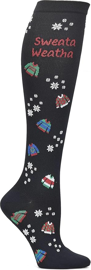 Nurse Mates Women's Calf Socks | 12-14 mmHg Compression | Superior Support & Comfort | 1 Pair