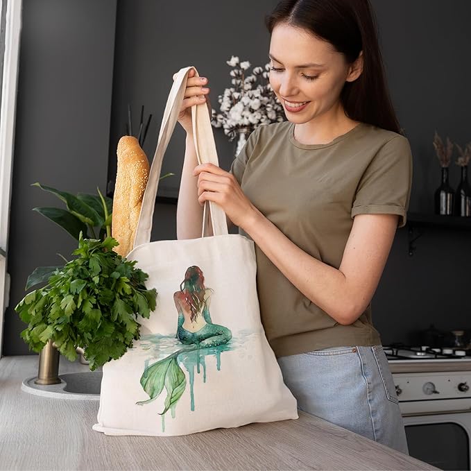 FBB Ocaen Beachy Ocean Sea Fish Reusable Grocery Shopping Bag