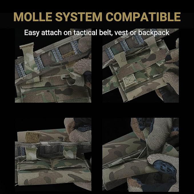 UniPro BP-80-A Small Quick First Aid Kit Pouch MC, 5.5"x3.9"x0.8", MOLLE Compatible, Lightweight & Portable IFAK Pouch for Emergency