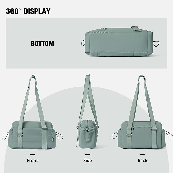 ROULENS Small Gym Bag for Women 2 Set Mini Gym Duffle Bag with Wet Compartment and Coin Wallet, Gym Tote Bag for Workout/Sport/Travel