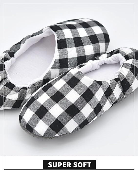 Panda Bros Women's Ballerina House Slippers,Anti-Skid Comfy Warm Ballet Style Slippers