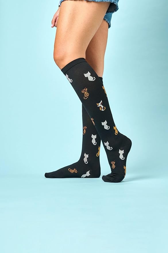 Nurse Mates Women's Calf Socks | 12-14 mmHg Compression | Superior Support & Comfort | 1 Pair