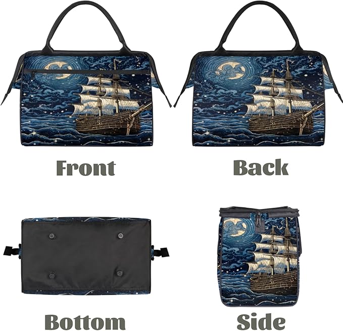 Boat Overnight Weekender Bag for Women Men Travel Duffel Bags Waterproof Luggage Carry on Sports Yoga Gym Bag
