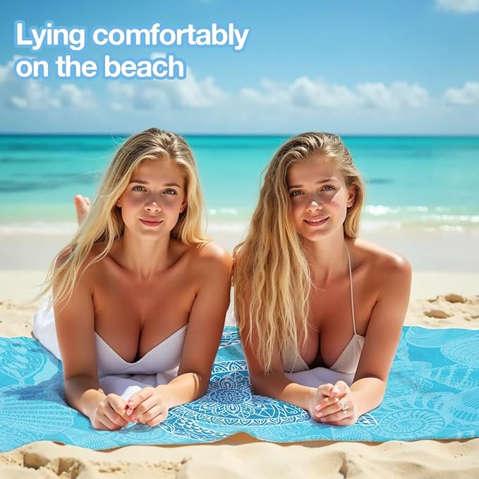 2 Pack Ocean Sea Turtle Beach Towel Microfiber Soft Thin Lightweight Quick Dry Oversized Swim Towels Beach Accessories Cruise Vacation Necessities for Bath Pool Camping Travel 32x71 inch